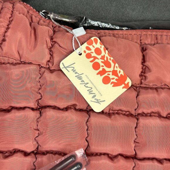 🎒 RARE - FREE PEOPLE MOVEMENT QUILTED CARRYALL BAG - DUSTY ROSE 🎒 - Picture 4 of 9